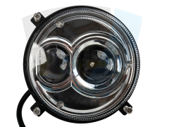 Lampa przednia 60W, światło mijania i drogowe, okrągła, dedykowana do Fendt, Massey Ferguson TT.16602