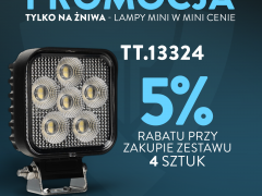 Zestaw 4 sztuk Lamp BLACK MINI - TT.13324