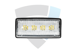 Lampa robocza LED, 20W, rozproszona, prostokątna, CISPR Claas 4, do John Deere TT.13510