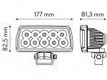 Lampa robocza LED, 50W, rozproszona, prostokątna do Massey Ferguson TT.13516