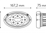 Lampa robocza LED, 40W, rozproszona, owalna, do Massey Ferguson TT.13515